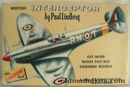 Lindberg 1/72 British Interceptor Supermarine Spitfire, 414-39 plastic model kit